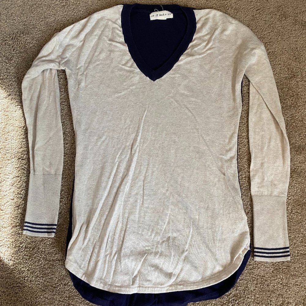 If It Were Me Long Sleeve Sweater V Neck Top